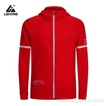 Sports Gym Gym Fitness Running Cape Chaqueta con cala reflectante Soodies